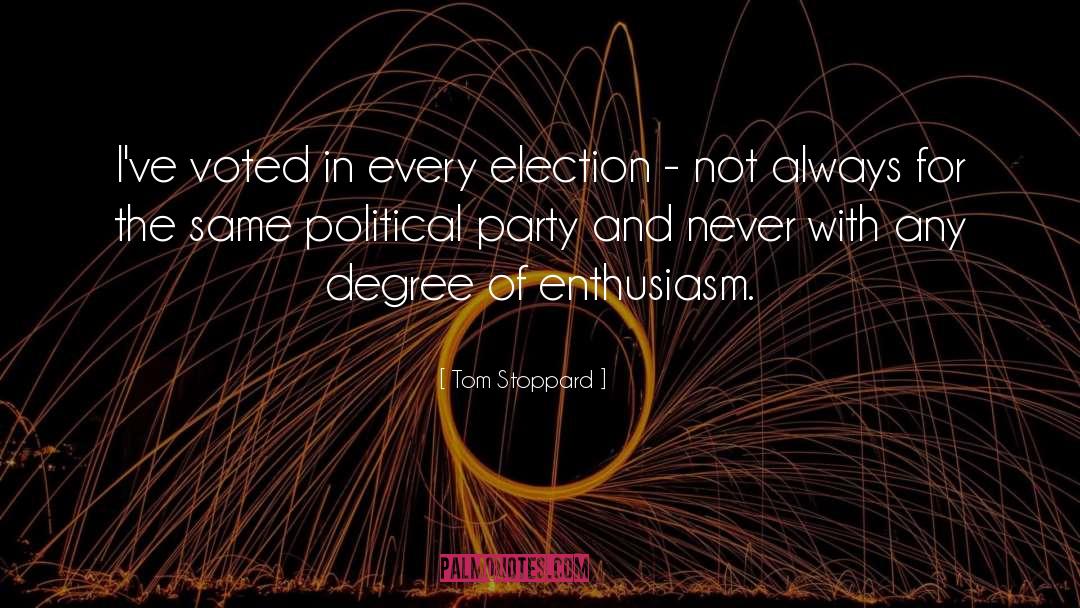 Political Party quotes by Tom Stoppard