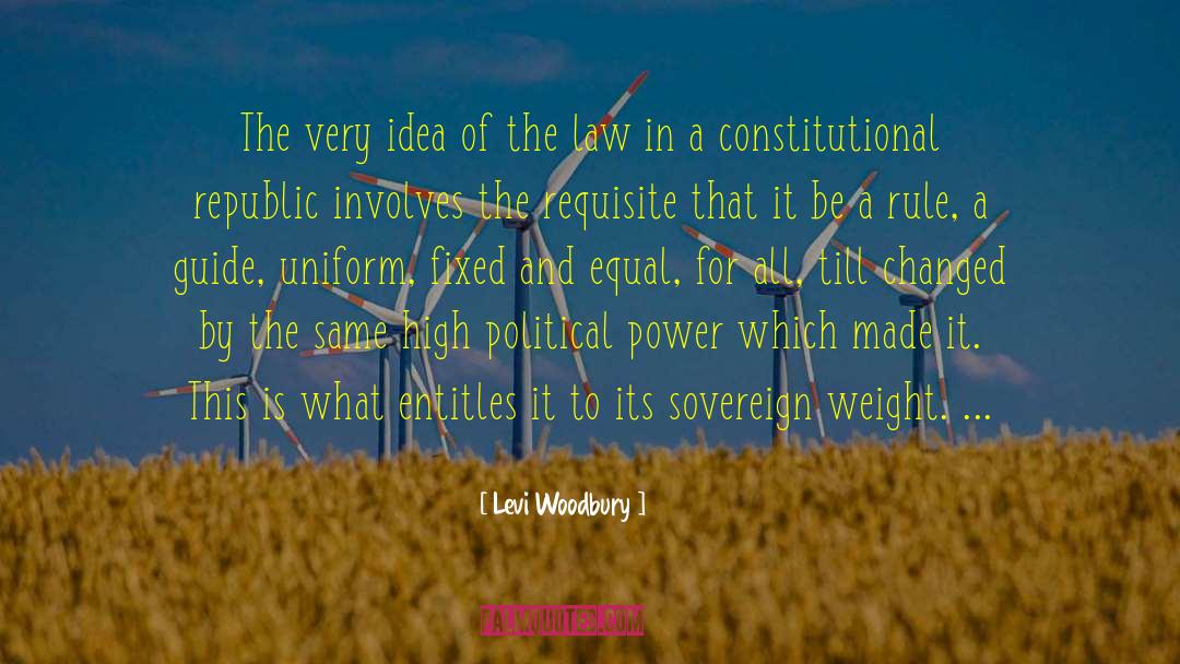 Political Power Play quotes by Levi Woodbury