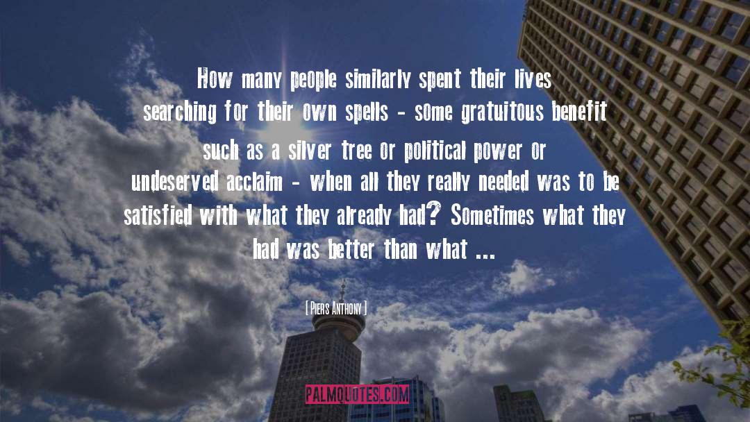 Political Power quotes by Piers Anthony