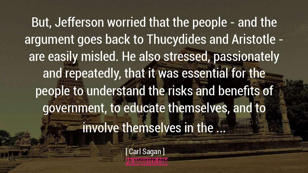 Political Process quotes by Carl Sagan