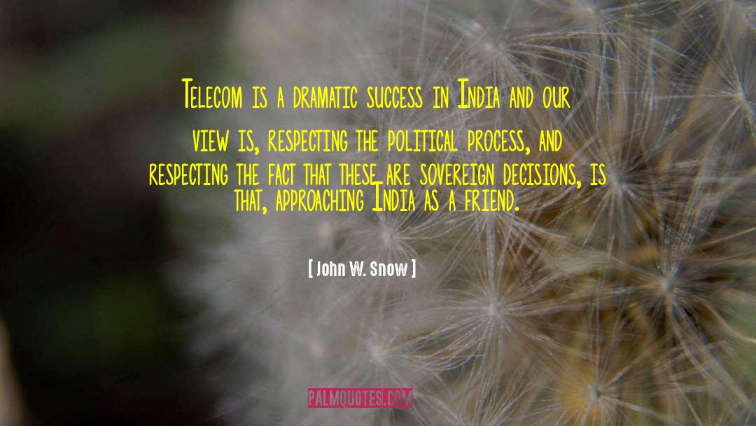 Political Process quotes by John W. Snow