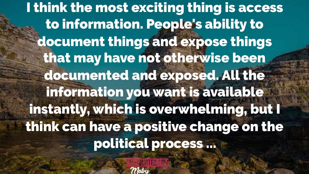 Political Process quotes by Moby