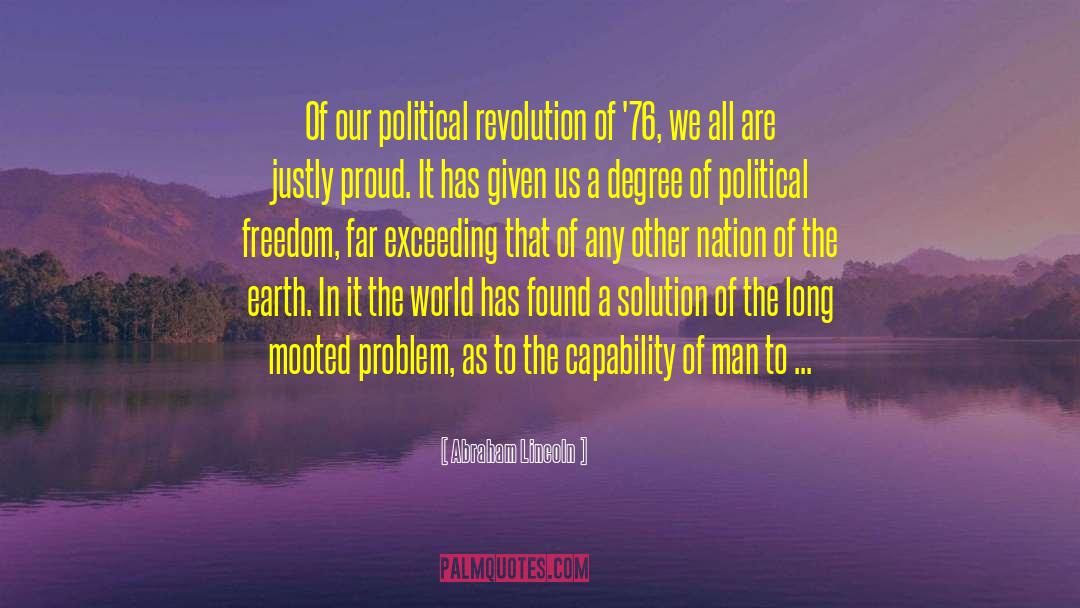 Political Revolution quotes by Abraham Lincoln