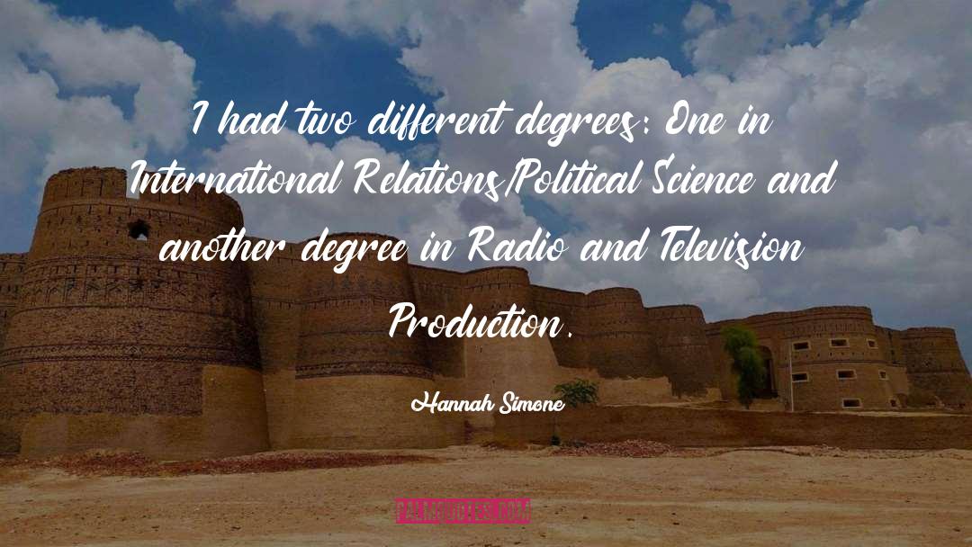 Political Science quotes by Hannah Simone