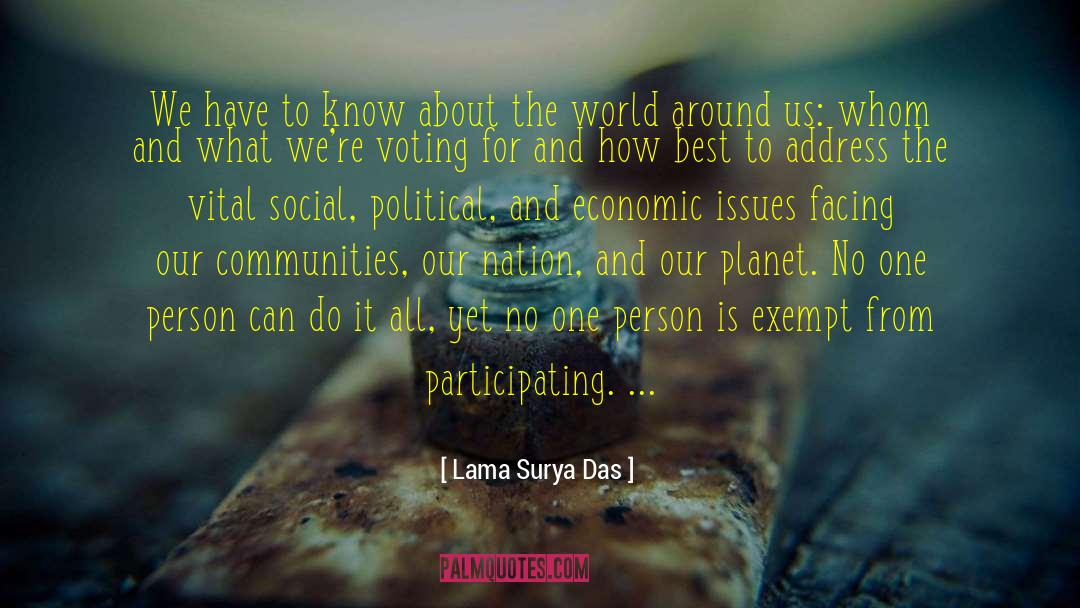 Political Speech quotes by Lama Surya Das