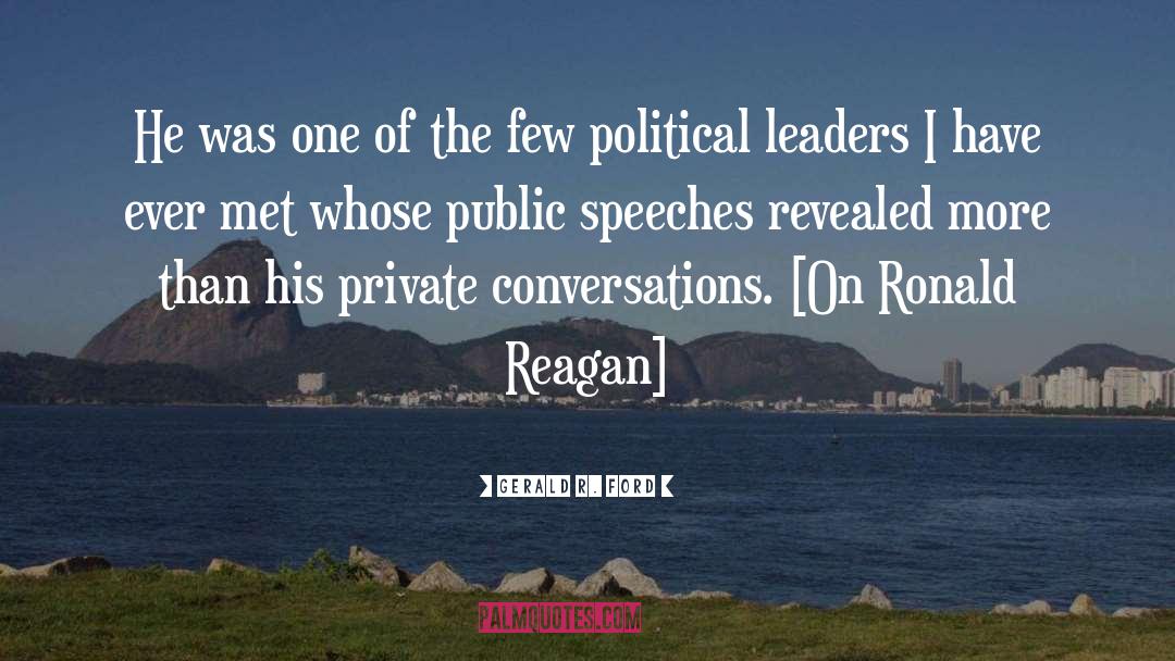 Political Speech quotes by Gerald R. Ford