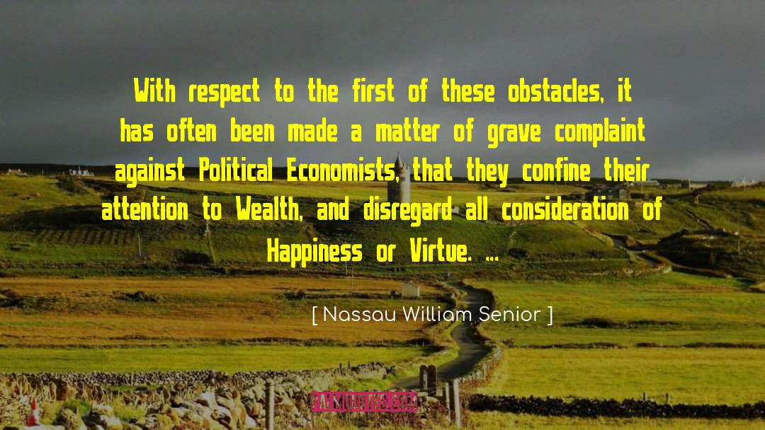 Political Statement quotes by Nassau William Senior