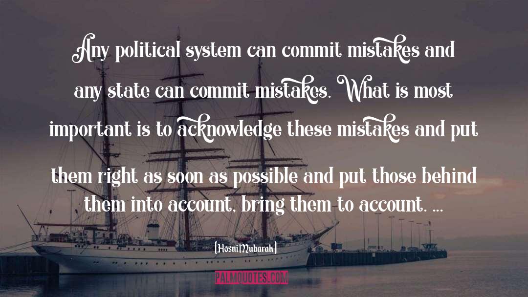Political System quotes by Hosni Mubarak