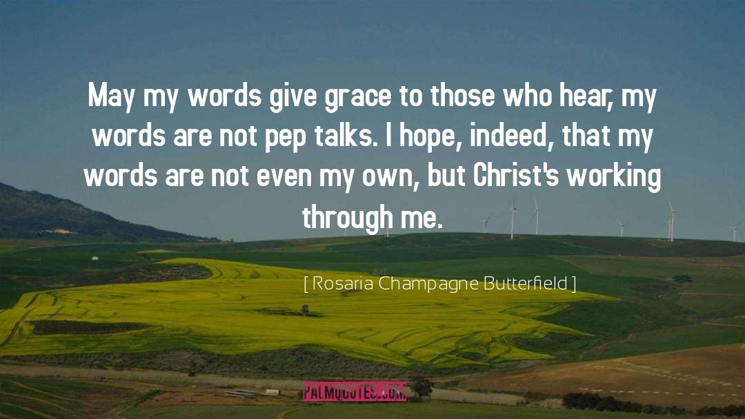 Political Talks quotes by Rosaria Champagne Butterfield