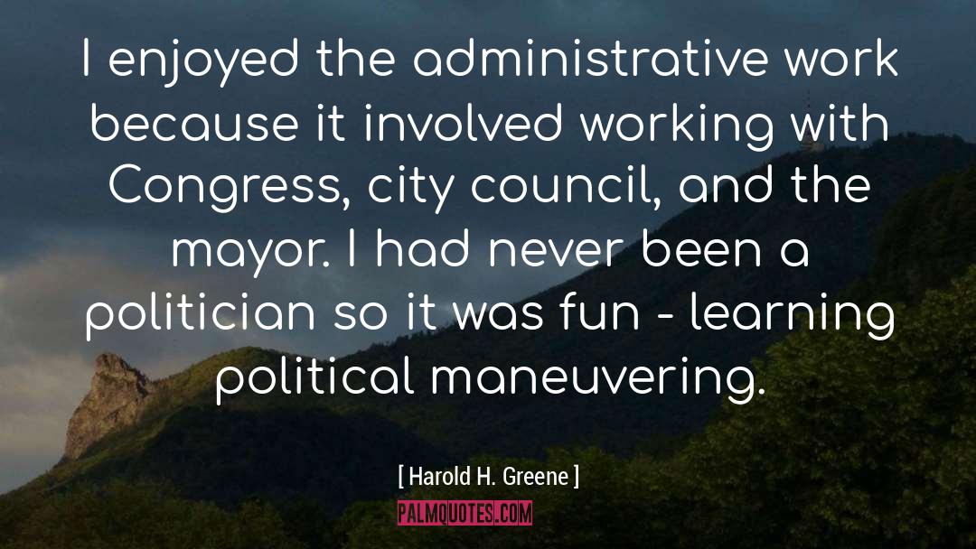 Political Trends quotes by Harold H. Greene