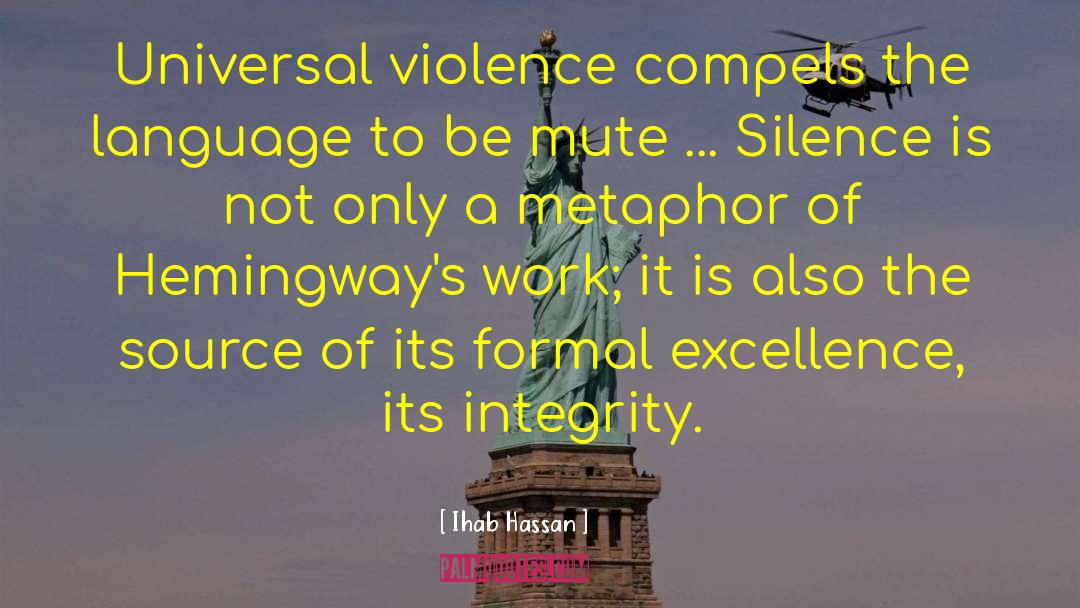 Political Violence quotes by Ihab Hassan