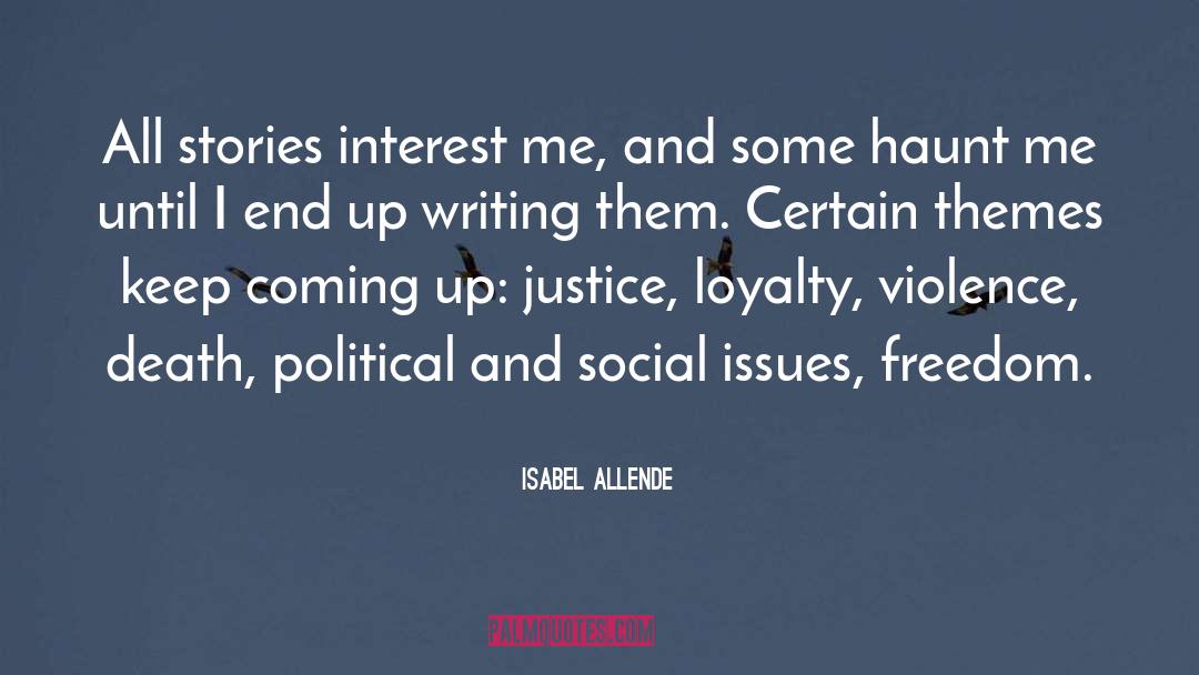 Political Writing quotes by Isabel Allende