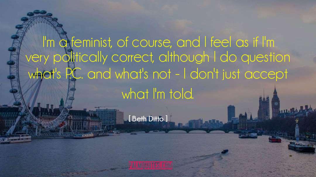 Politically Correct Culture quotes by Beth Ditto