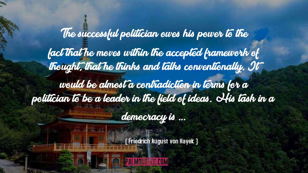 Politician quotes by Friedrich August Von Hayek