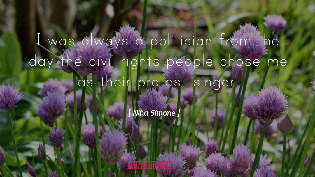 Politician quotes by Nina Simone