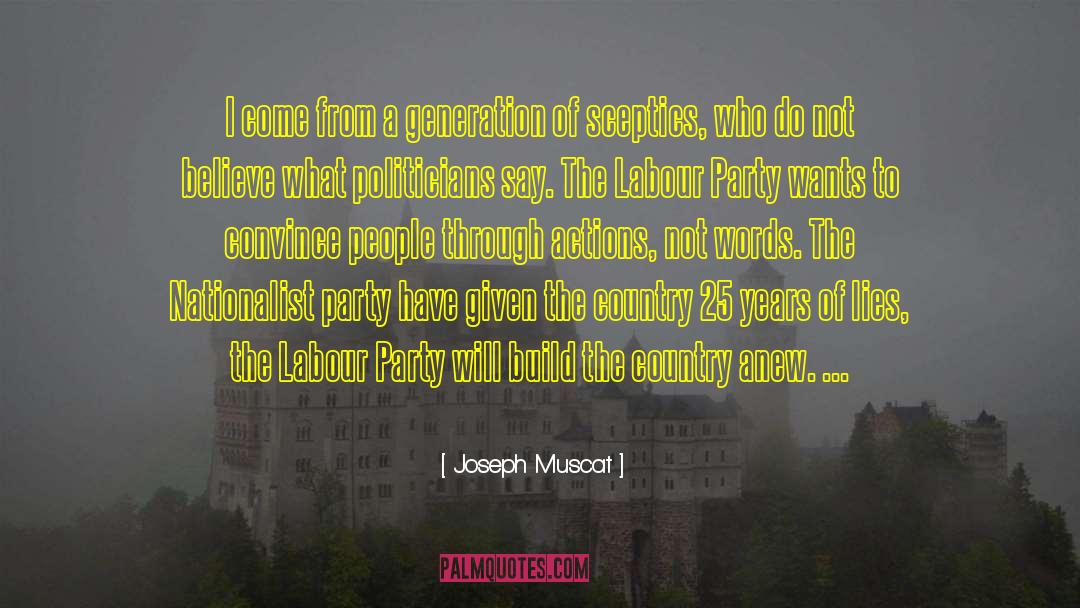 Politicians Promises quotes by Joseph Muscat