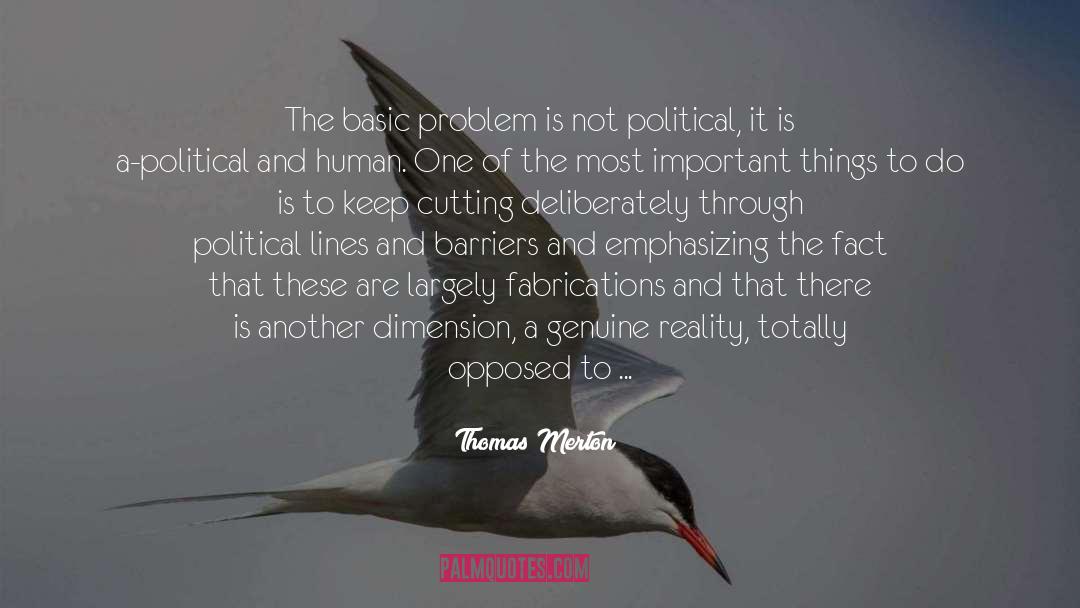 Politics Fear quotes by Thomas Merton