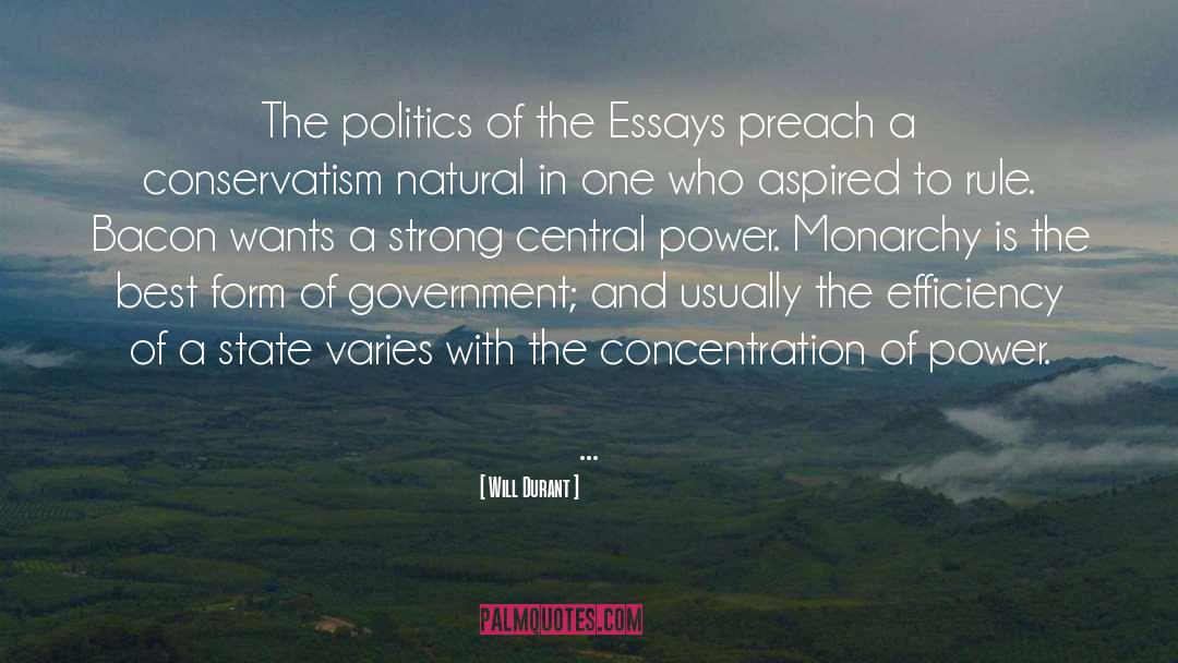 Politics Of Central America quotes by Will Durant