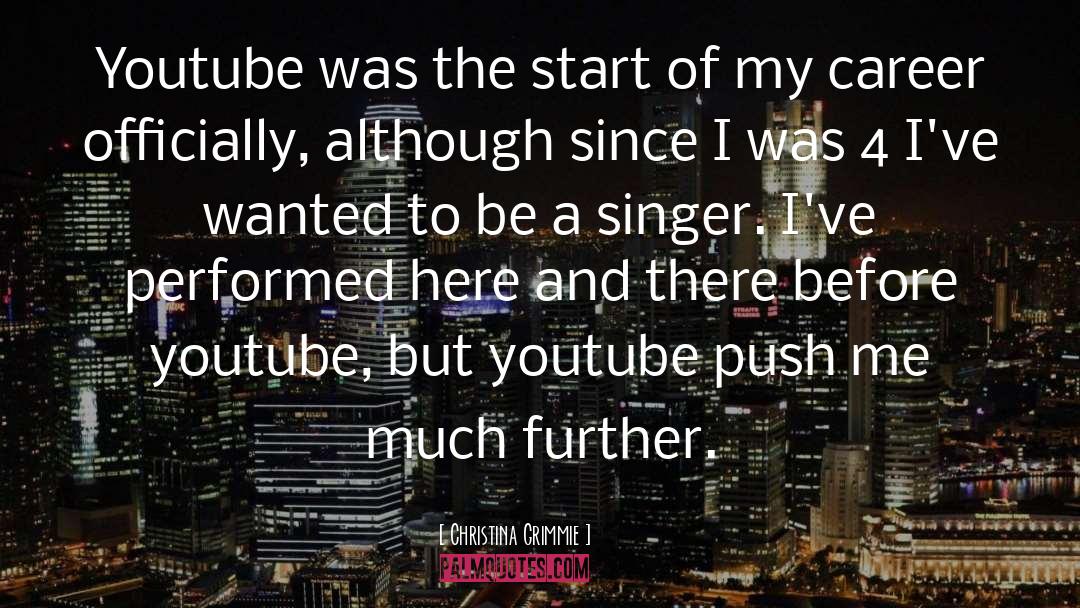 Pollicina Youtube quotes by Christina Grimmie