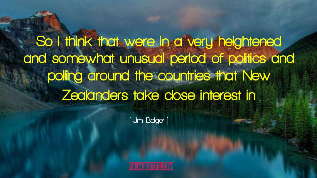 Polling quotes by Jim Bolger