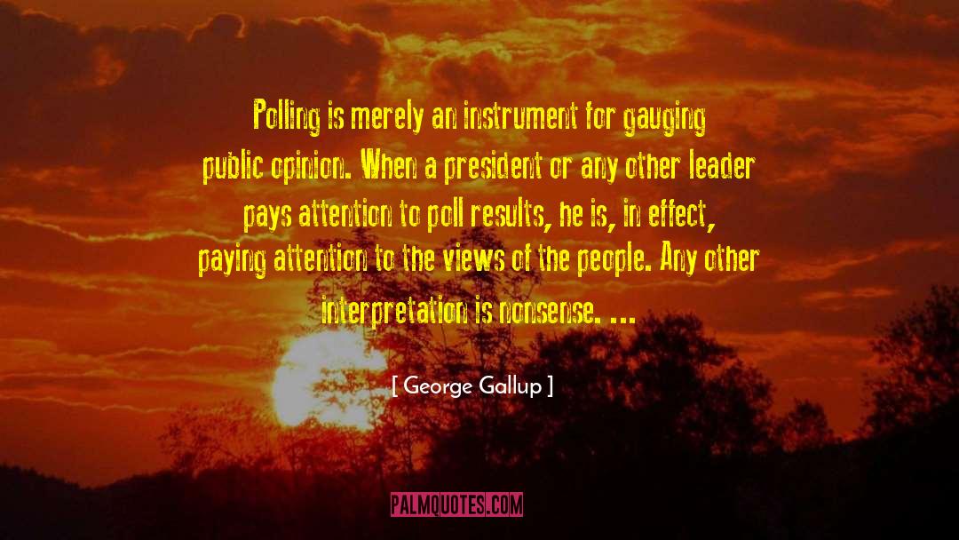 Polling quotes by George Gallup