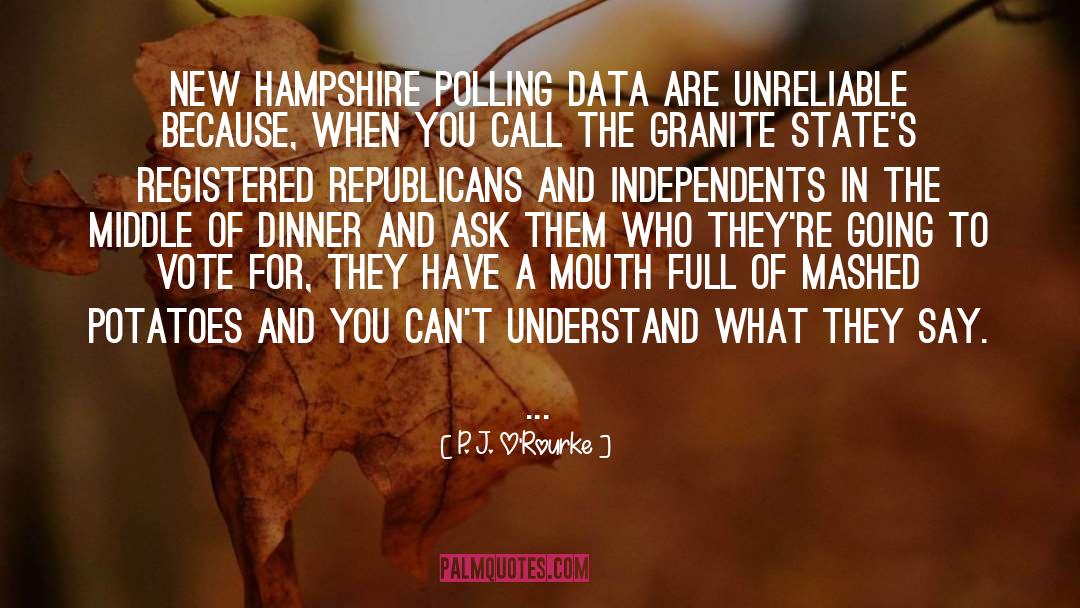Polling quotes by P. J. O'Rourke