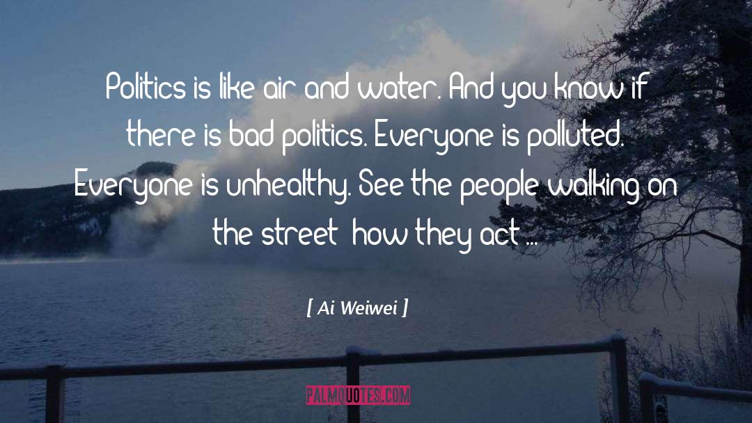 Polluted quotes by Ai Weiwei