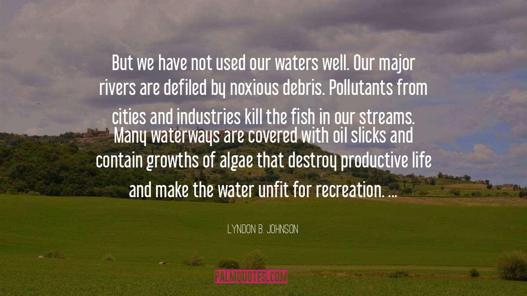 Polluted quotes by Lyndon B. Johnson