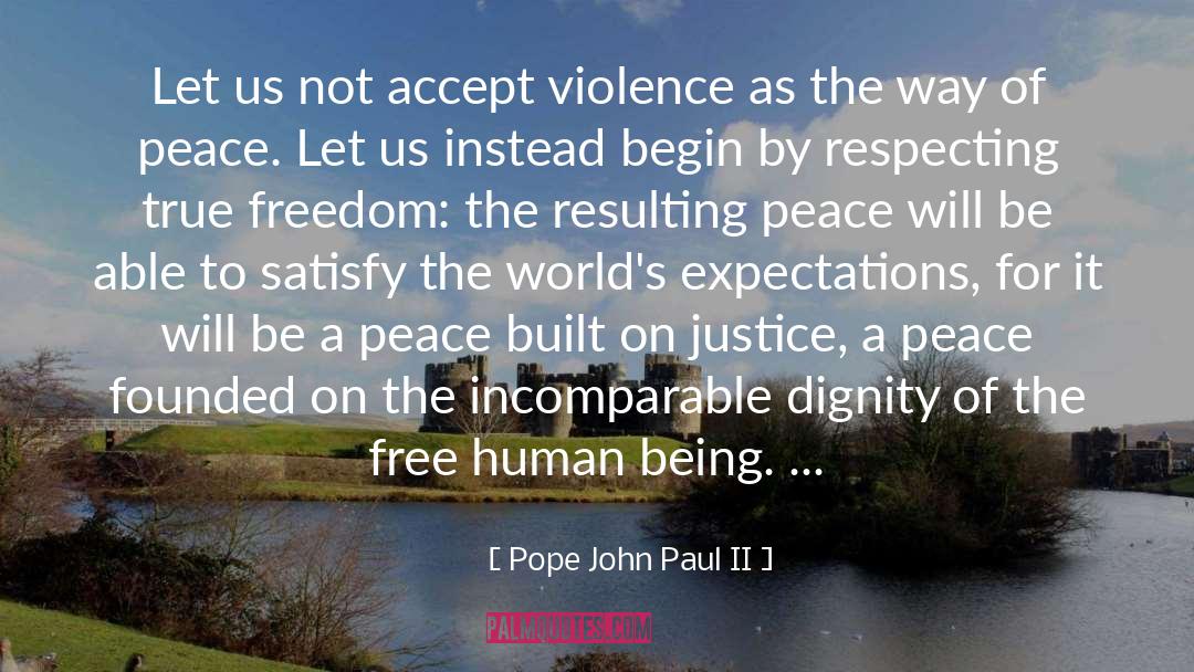 Pollution Free World quotes by Pope John Paul II