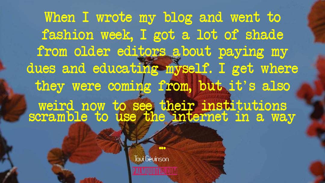 Polnickys Blog quotes by Tavi Gevinson