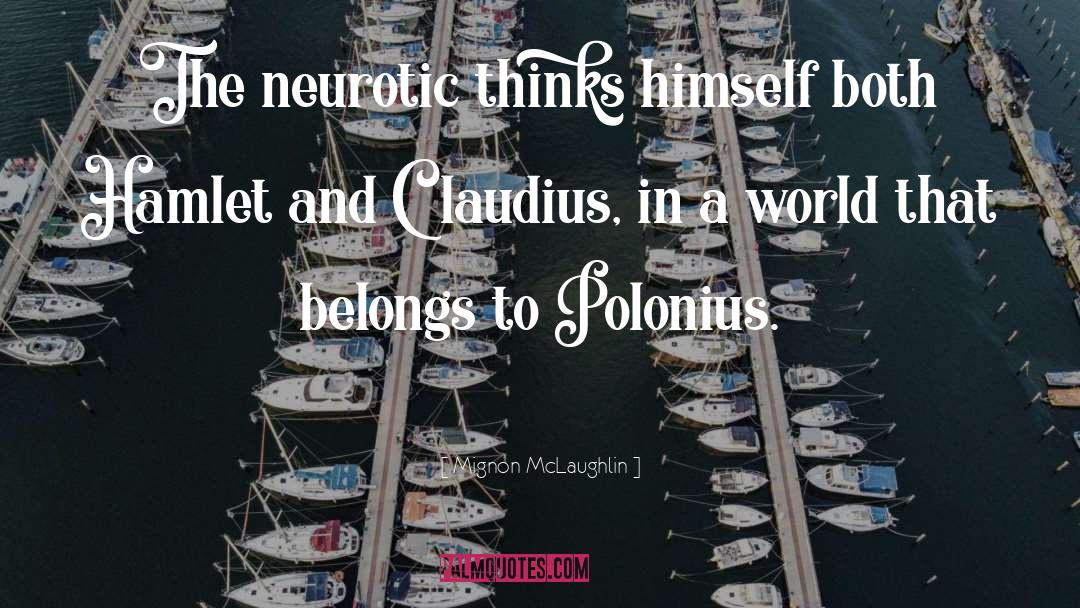 Polonius quotes by Mignon McLaughlin