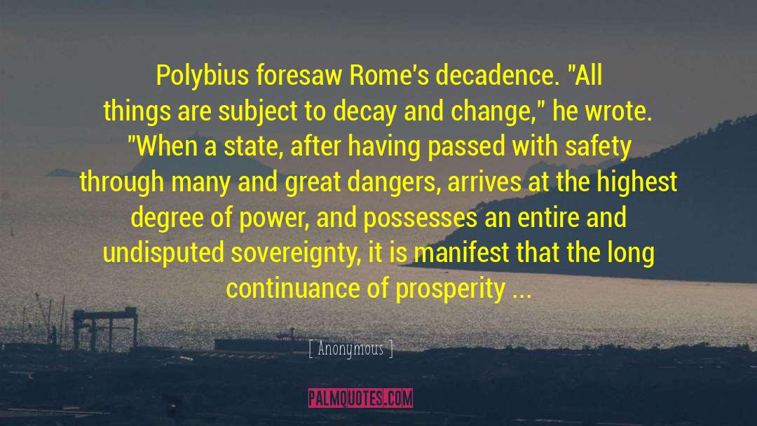 Polybius quotes by Anonymous