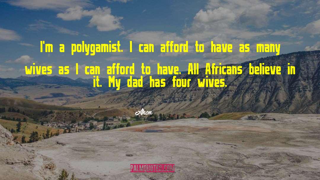 Polygamist quotes by Akon