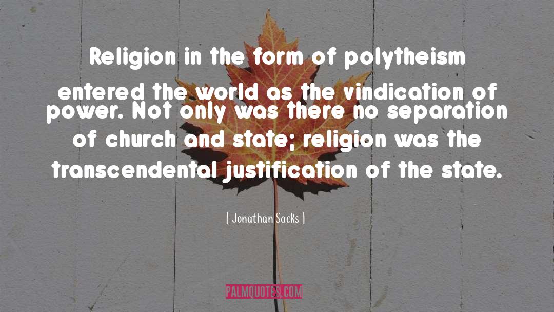 Polytheism quotes by Jonathan Sacks
