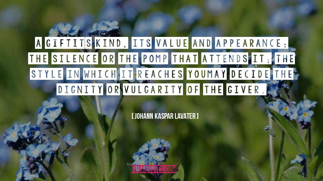 Pomp quotes by Johann Kaspar Lavater