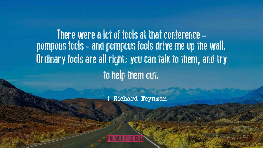 Pompous quotes by Richard Feynman