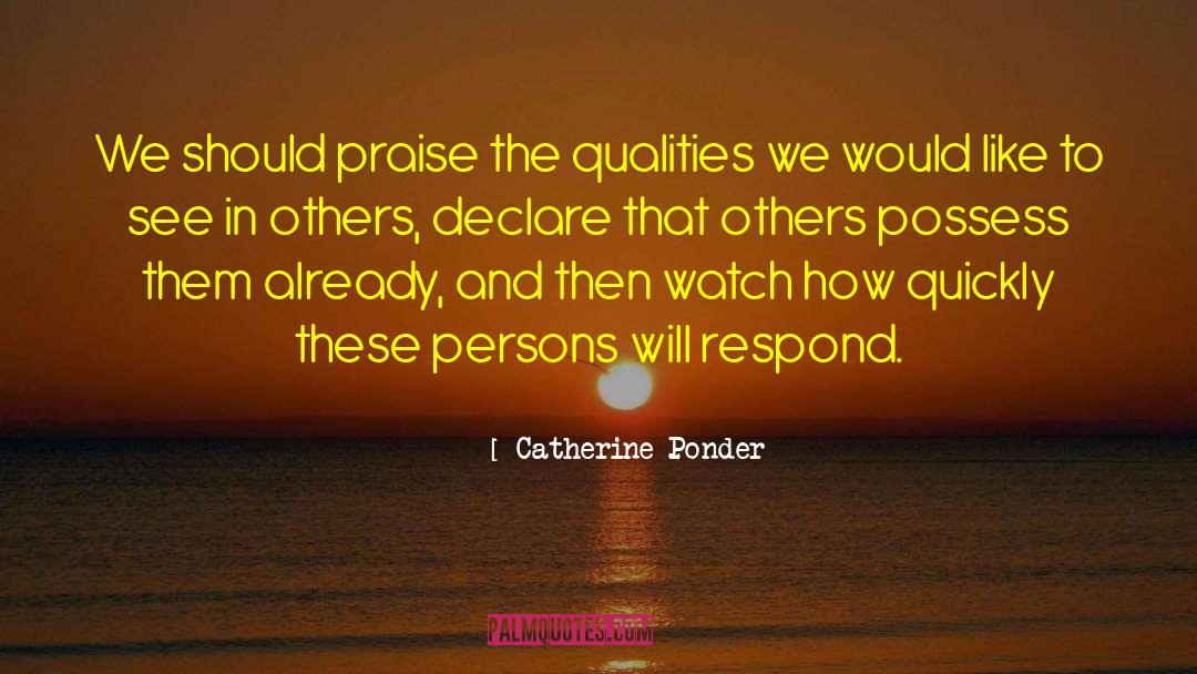 Ponder This quotes by Catherine Ponder