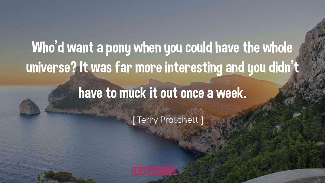 Ponies quotes by Terry Pratchett