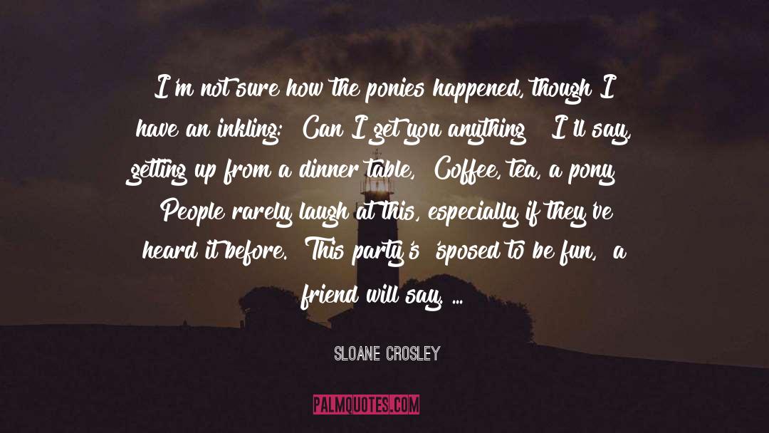 Pony quotes by Sloane Crosley
