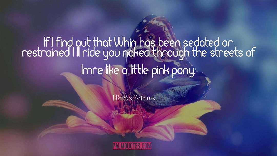 Pony quotes by Patrick Rothfuss