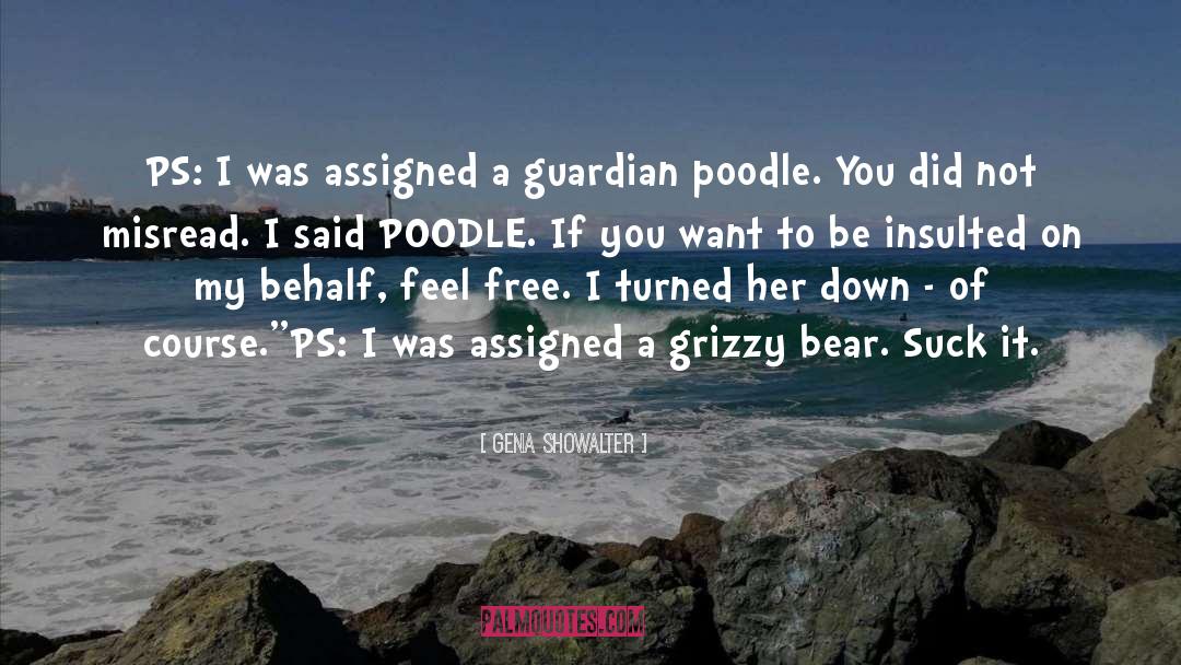 Poodle quotes by Gena Showalter