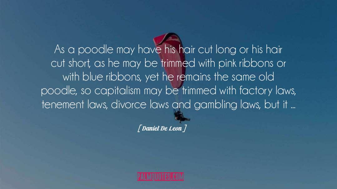 Poodle quotes by Daniel De Leon