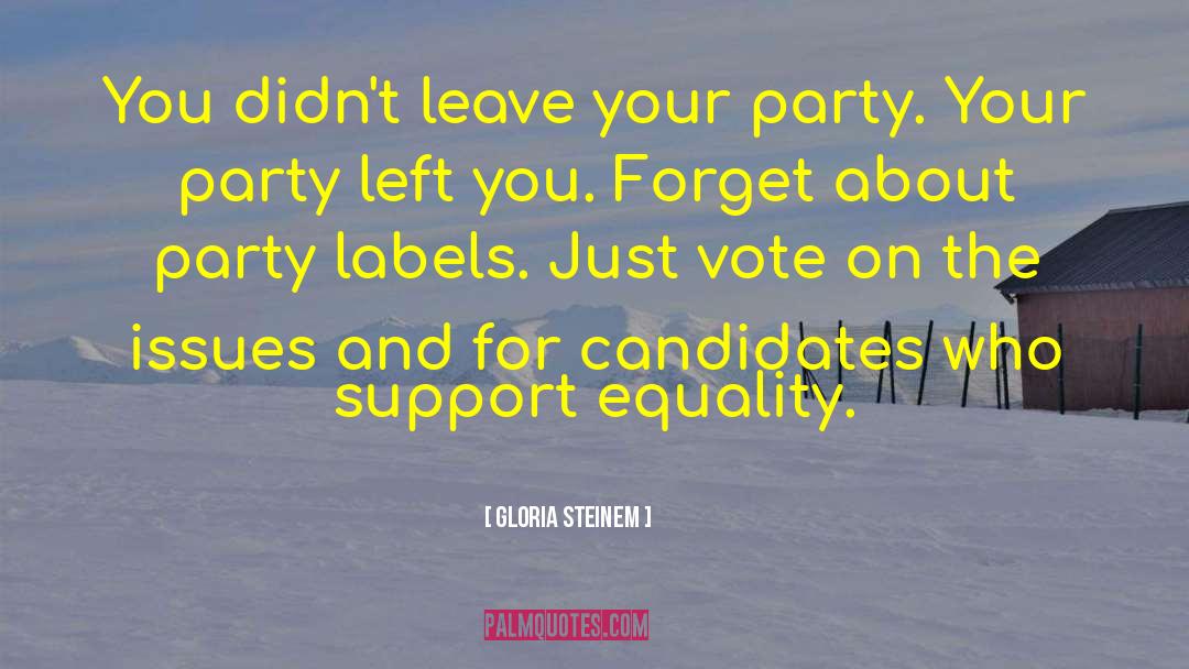 Pool Party quotes by Gloria Steinem