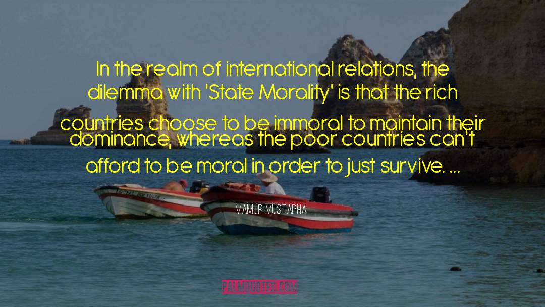 Poor Countries quotes by Mamur Mustapha