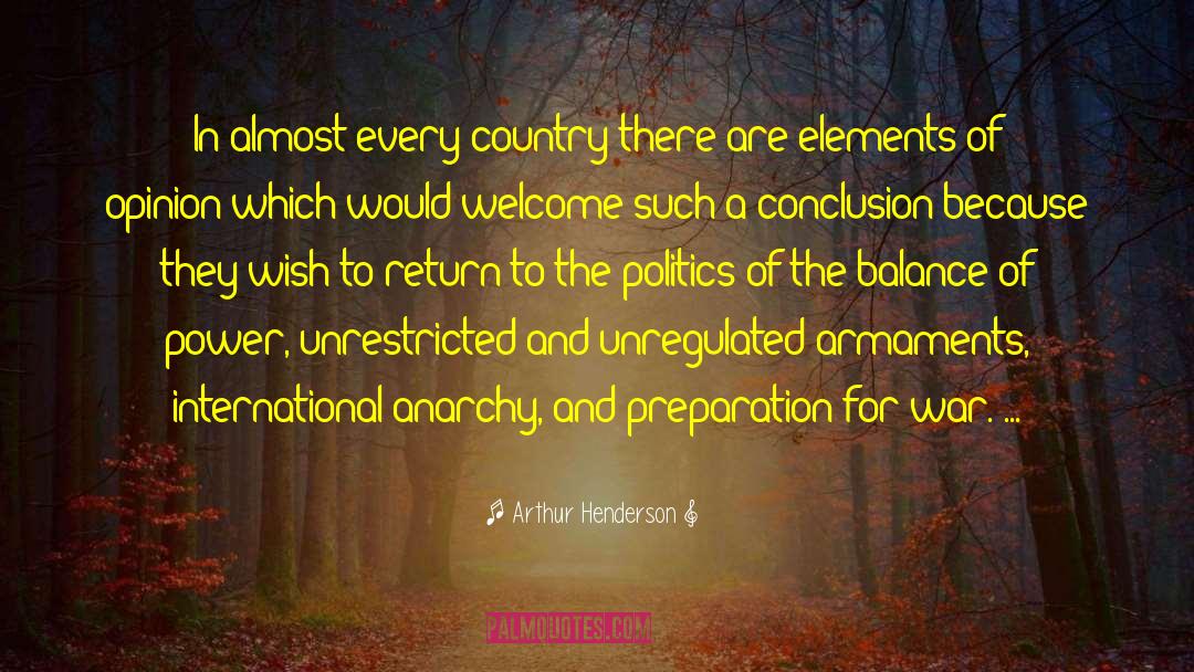 Poor Country quotes by Arthur Henderson