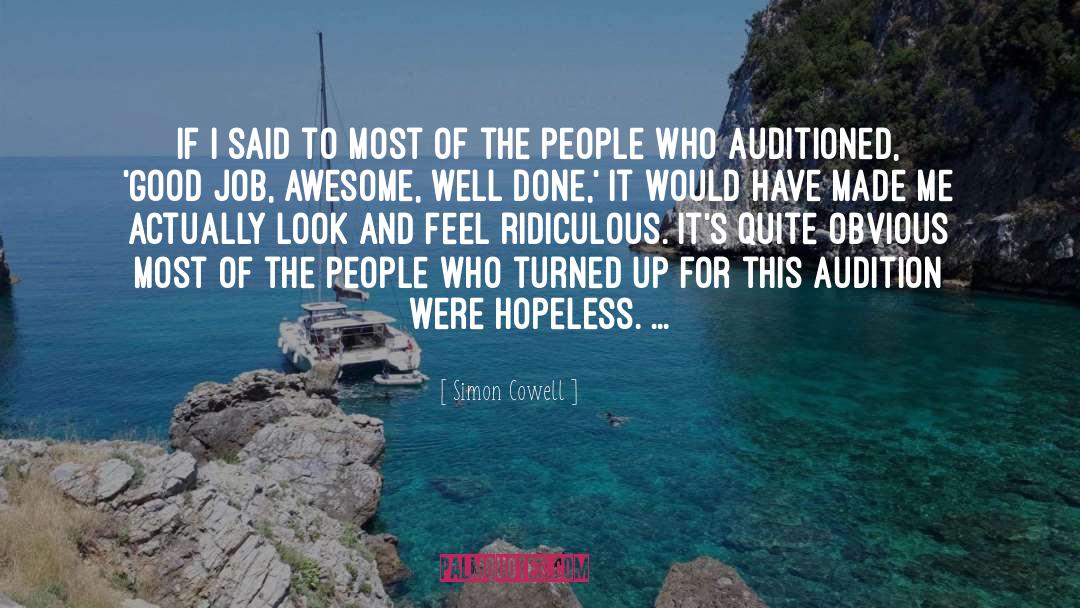 Poor Good People quotes by Simon Cowell