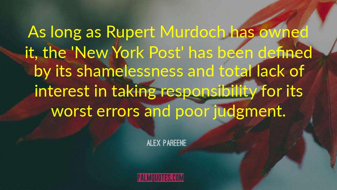 Poor Judgment quotes by Alex Pareene