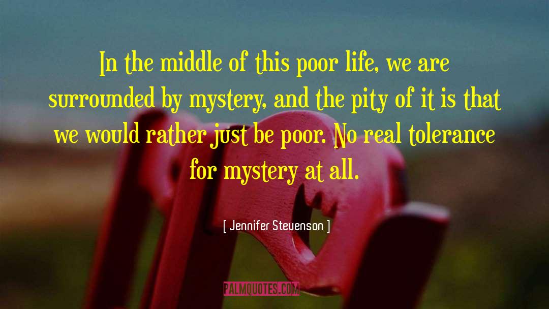 Poor Life quotes by Jennifer Stevenson
