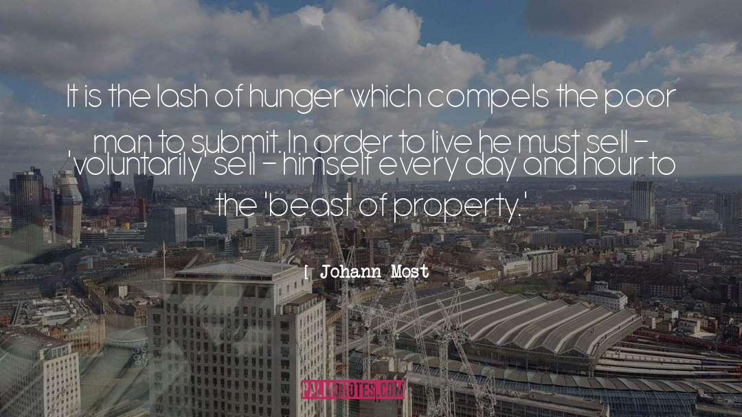 Poor Man quotes by Johann Most