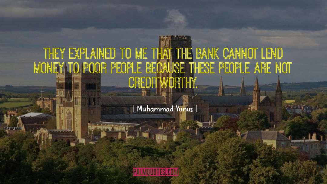 Poor People quotes by Muhammad Yunus